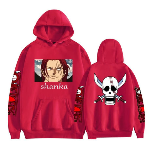 Japanese anime One Piece casual hooded sweatshirt E