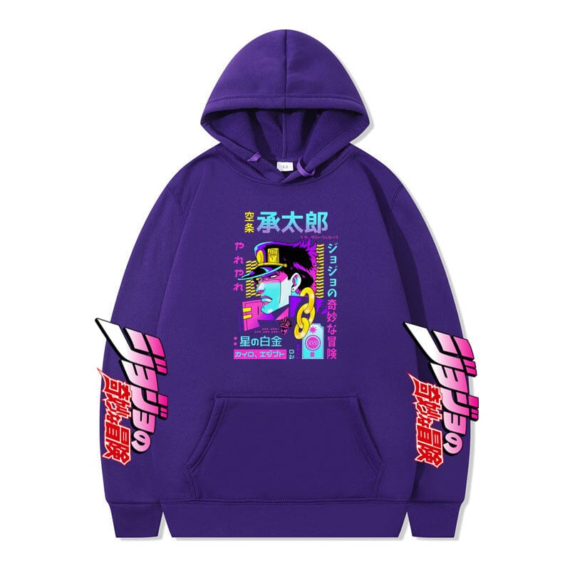 Autumn and winter new products AliExpress JOJO's Bizarre Adventure Jotaro anime plus velvet hoodie cross-border hooded sweatshirt