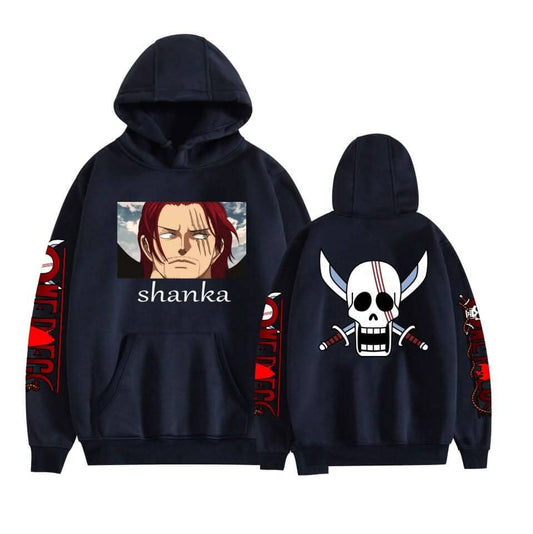 Japanese anime One Piece casual hooded sweatshirt E