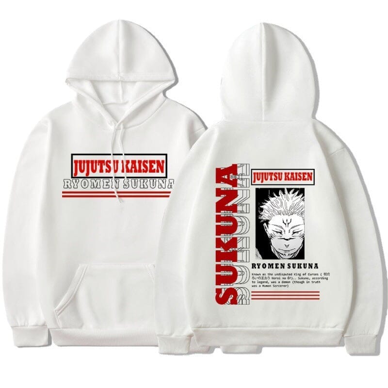 Japanese anime spell fight back to two sides Su Nuo new printed pullover sweatshirt plus velvet hoodie top hoodie