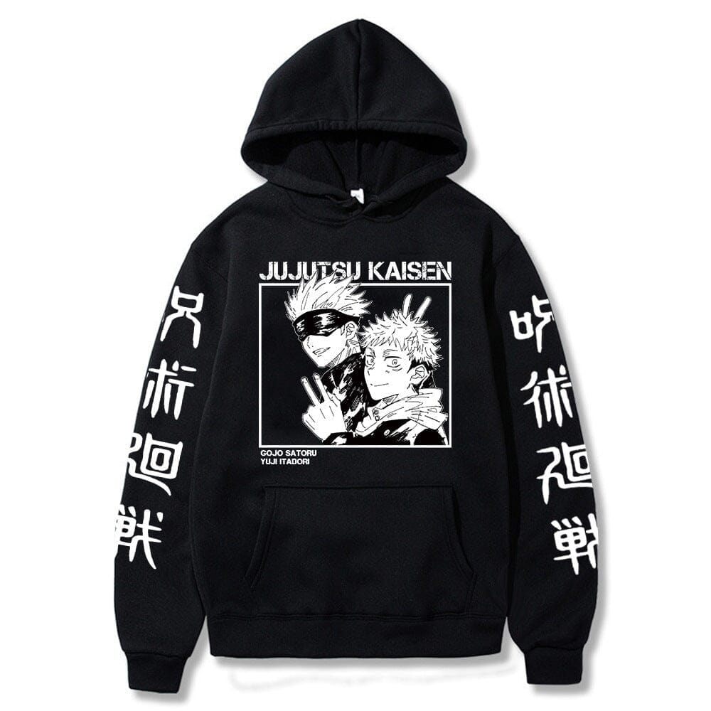 Jujutsu Kaisen Hooded Sweatshirts Anime Hoodie Gojo Satoru C Colored Strings 