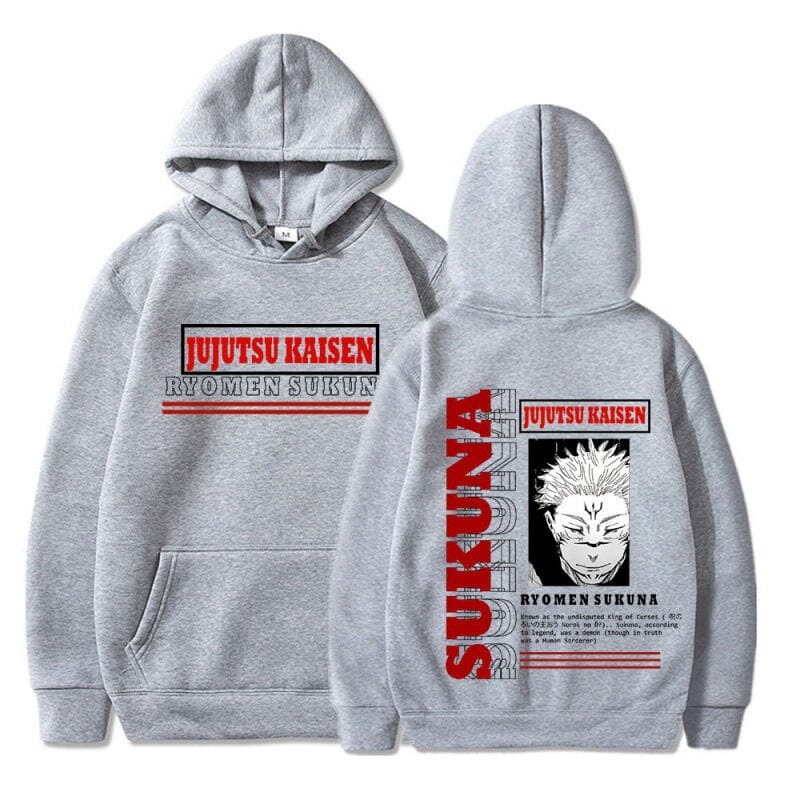 Japanese anime spell fight back to two sides Su Nuo new printed pullover sweatshirt plus velvet hoodie top hoodie