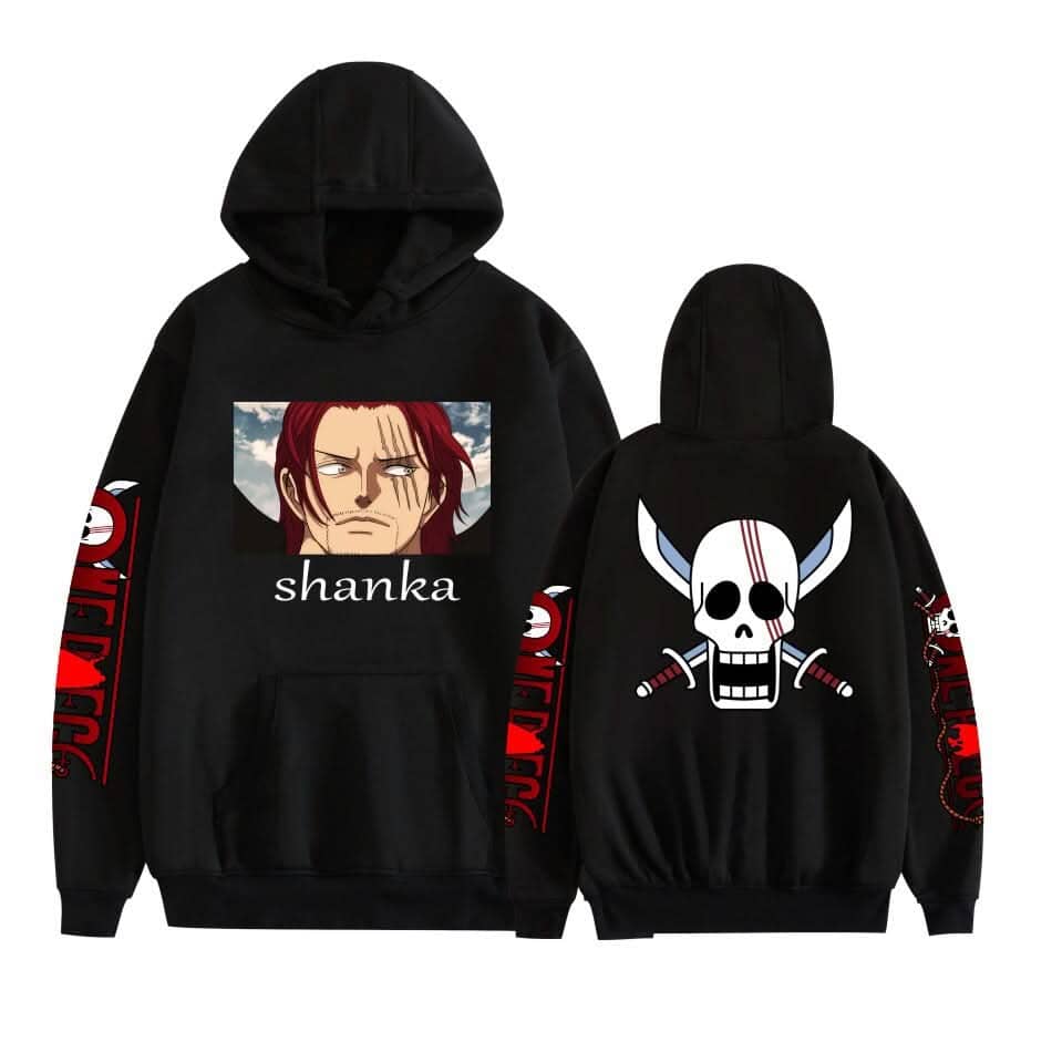 Japanese anime One Piece casual hooded sweatshirt E