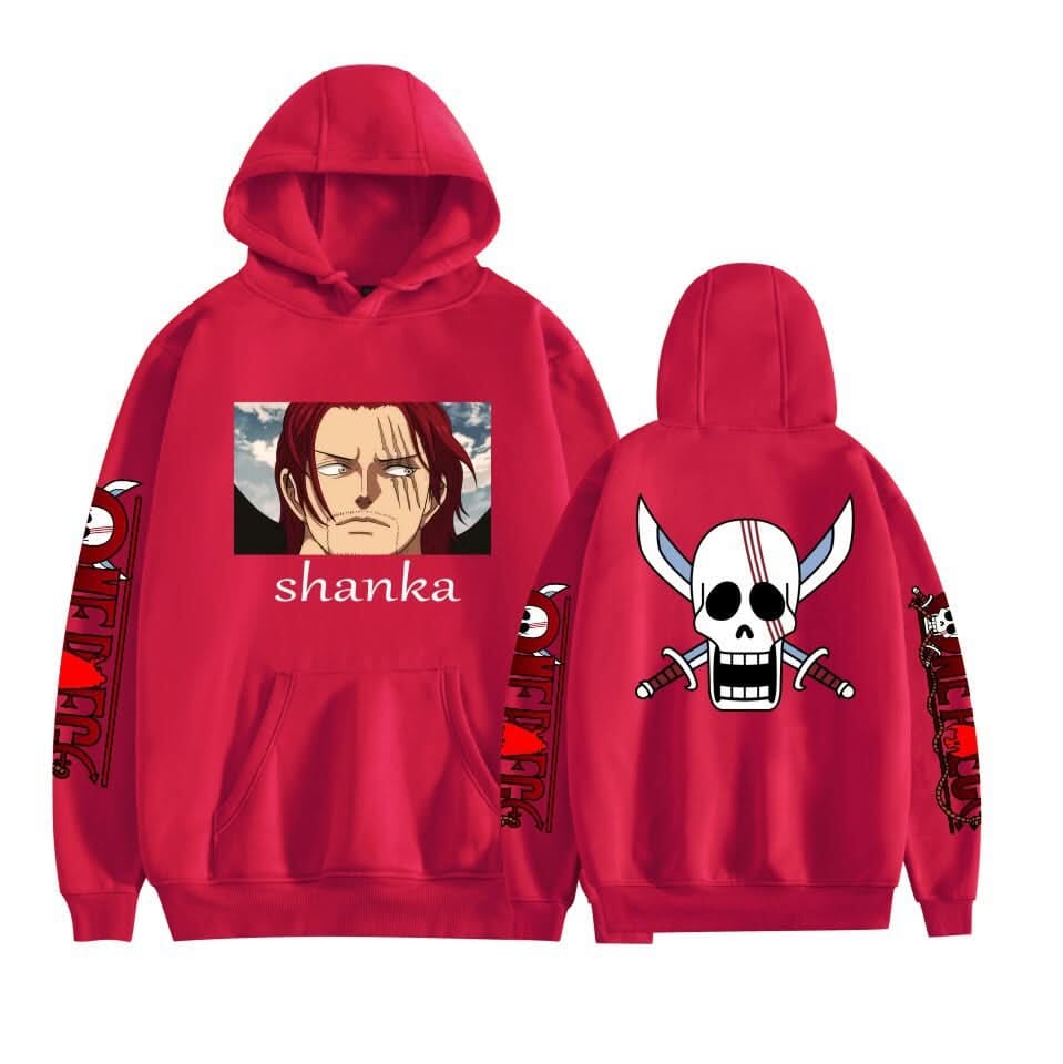 Japanese anime One Piece casual hooded sweatshirt E