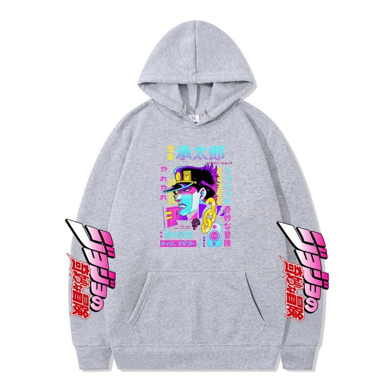 Autumn and winter new products AliExpress JOJO's Bizarre Adventure Jotaro anime plus velvet hoodie cross-border hooded sweatshirt