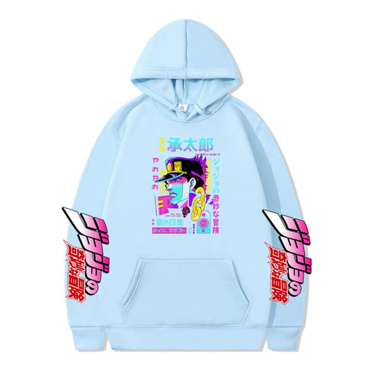 Autumn and winter new products AliExpress JOJO's Bizarre Adventure Jotaro anime plus velvet hoodie cross-border hooded sweatshirt
