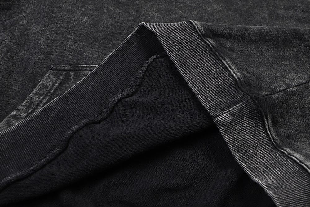 hoodie cross-border spring and autumn new washed retro hoodie curse return to anime peripheral printed sweatshirts for men and women